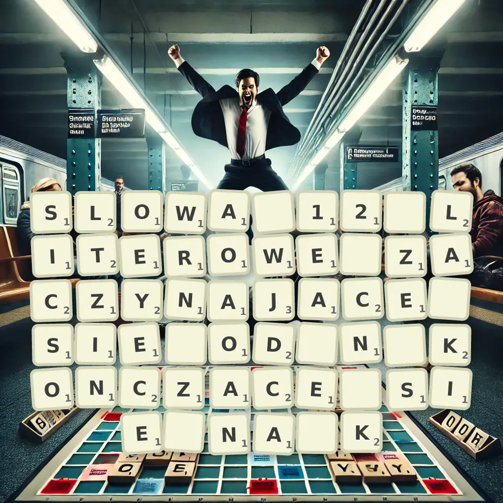 Słowa 12-literowe, zaczynające się od N, kończące się na K