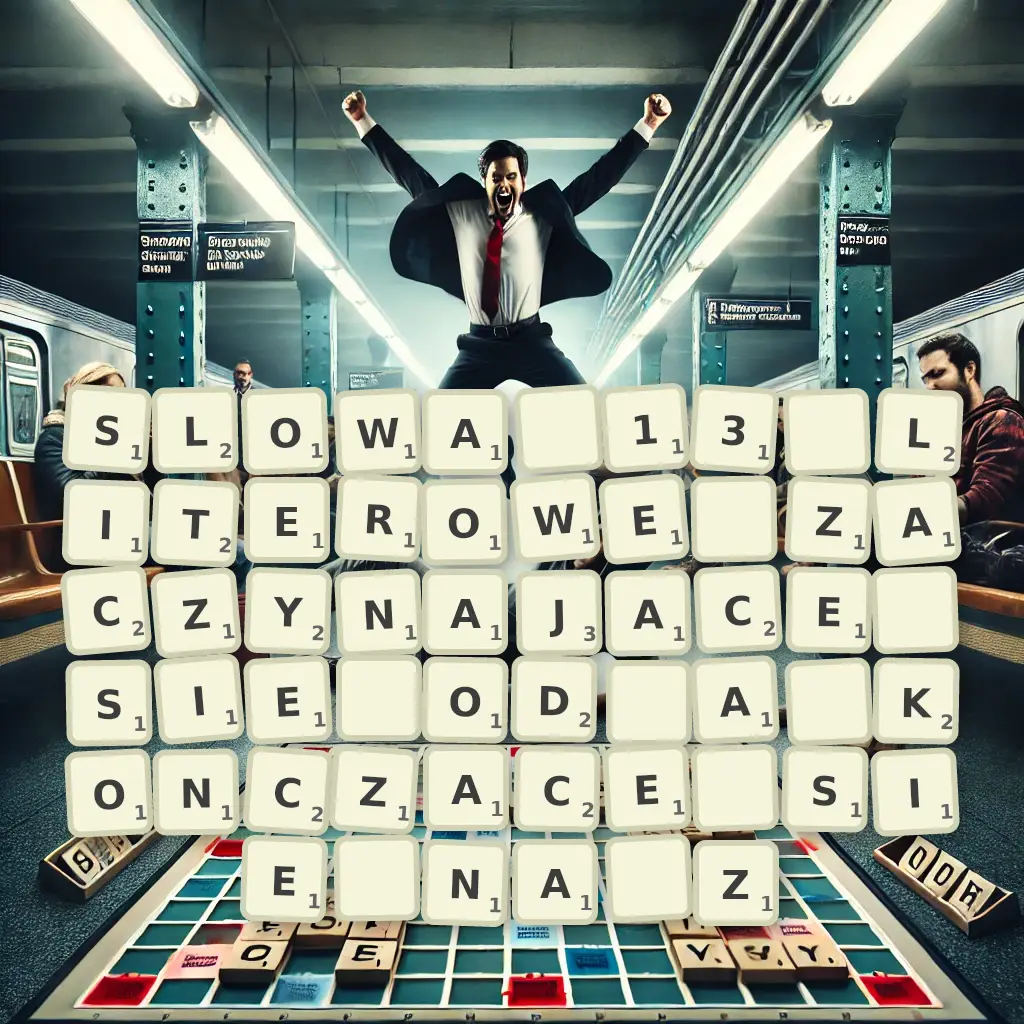 Słowa 13-literowe, zaczynające się od A, kończące się na Z