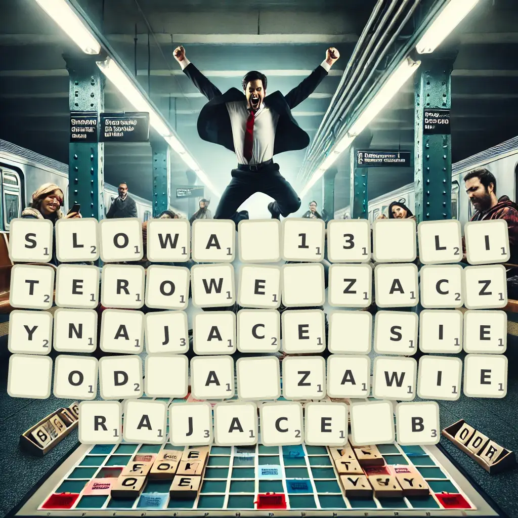 Słowa 13-literowe, zaczynające się od A, zawierające B