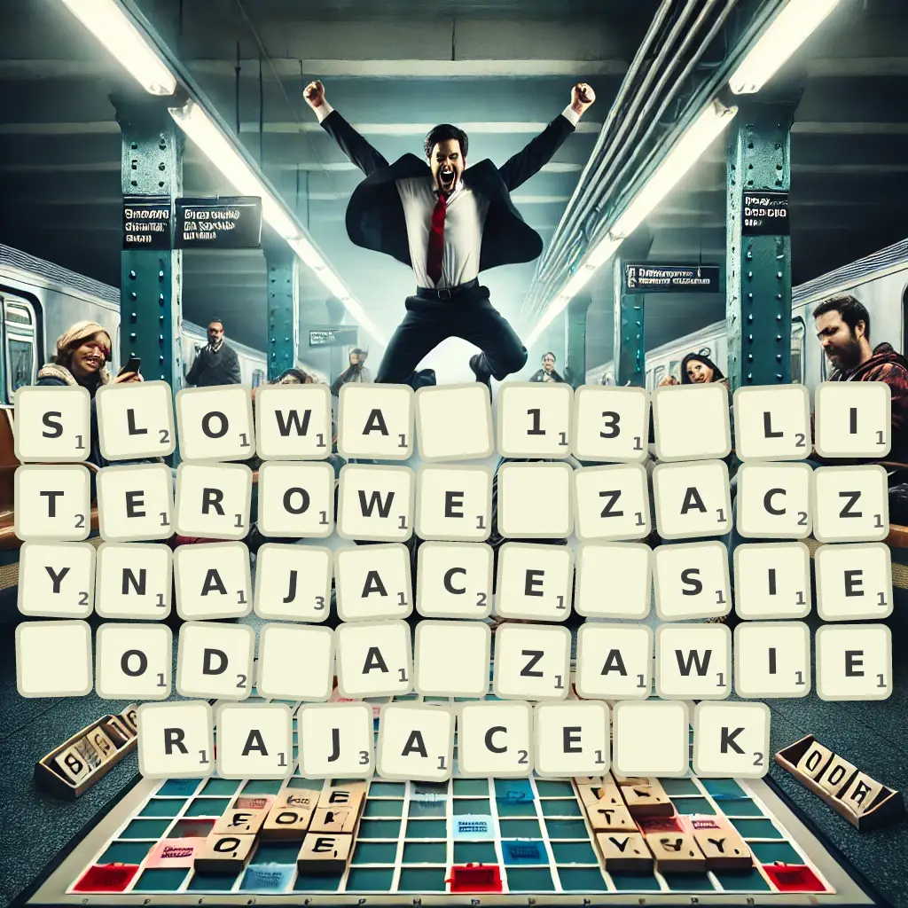 Słowa 13-literowe, zaczynające się od A, zawierające K