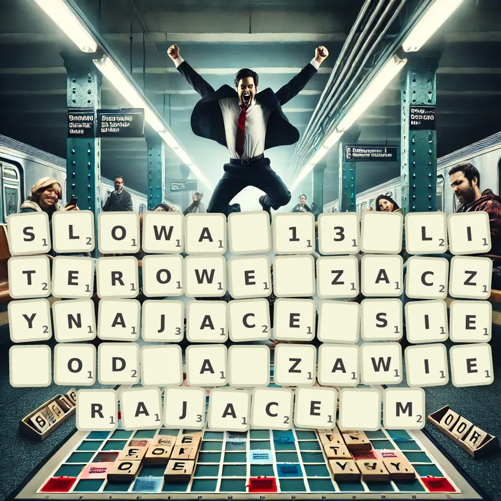 Słowa 13-literowe, zaczynające się od A, zawierające M