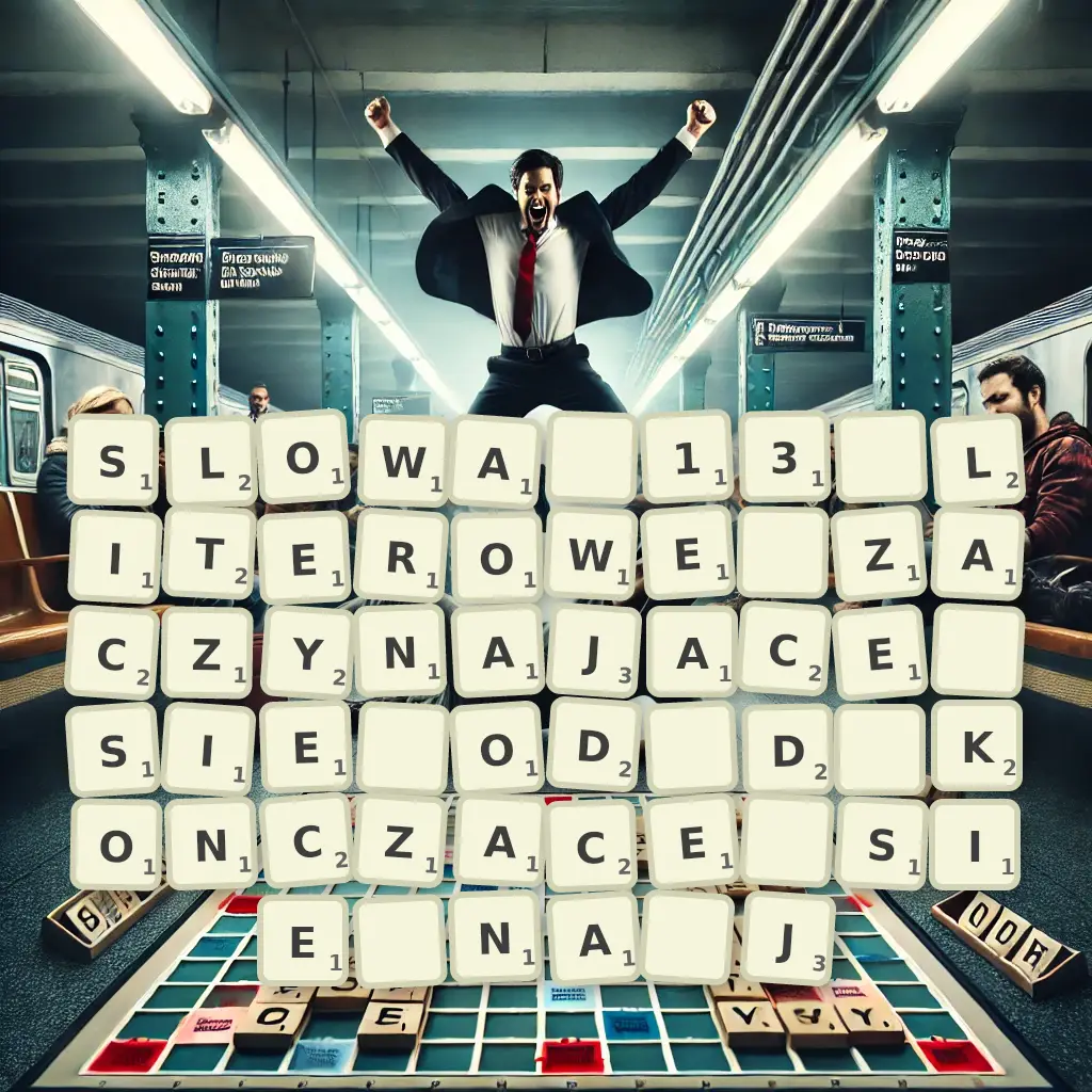 Słowa 13-literowe, zaczynające się od D, kończące się na J