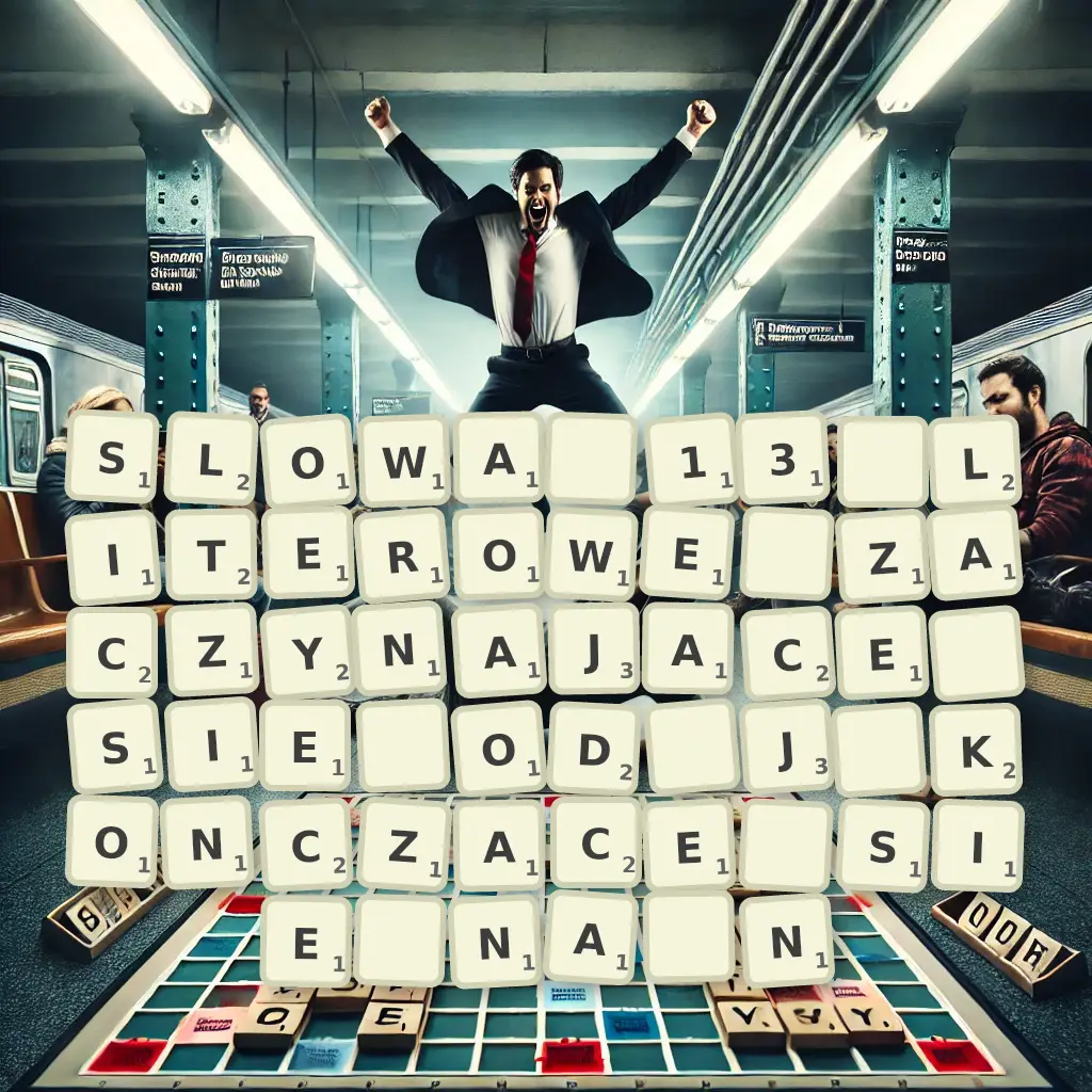 Słowa 13-literowe, zaczynające się od J, kończące się na Ń