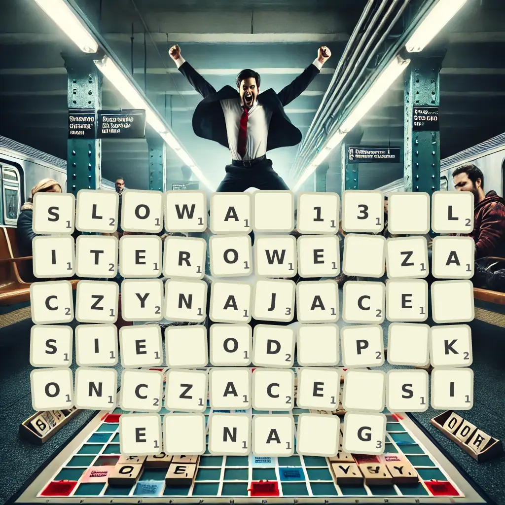 Słowa 13-literowe, zaczynające się od P, kończące się na G