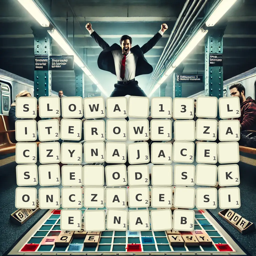 Słowa 13-literowe, zaczynające się od S, kończące się na B