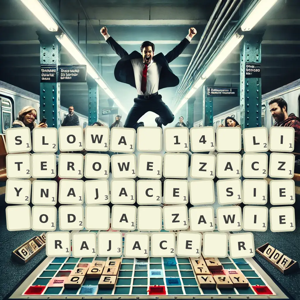 Słowa 14-literowe, zaczynające się od A, zawierające R