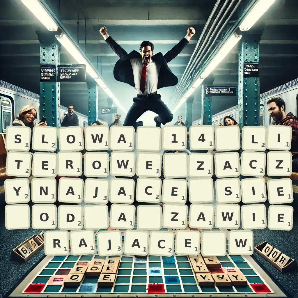 Słowa 14-literowe, zaczynające się od A, zawierające W