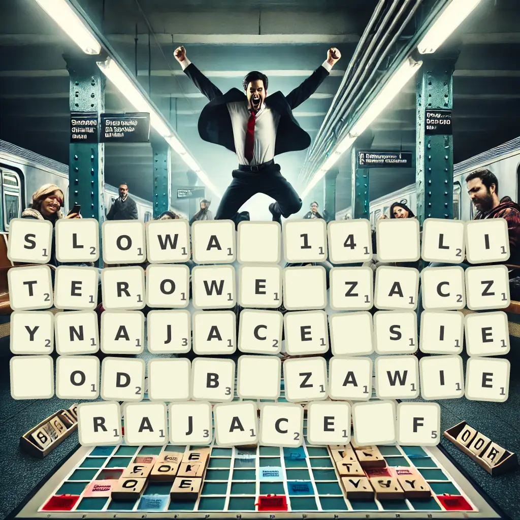 Słowa 14-literowe, zaczynające się od B, zawierające F