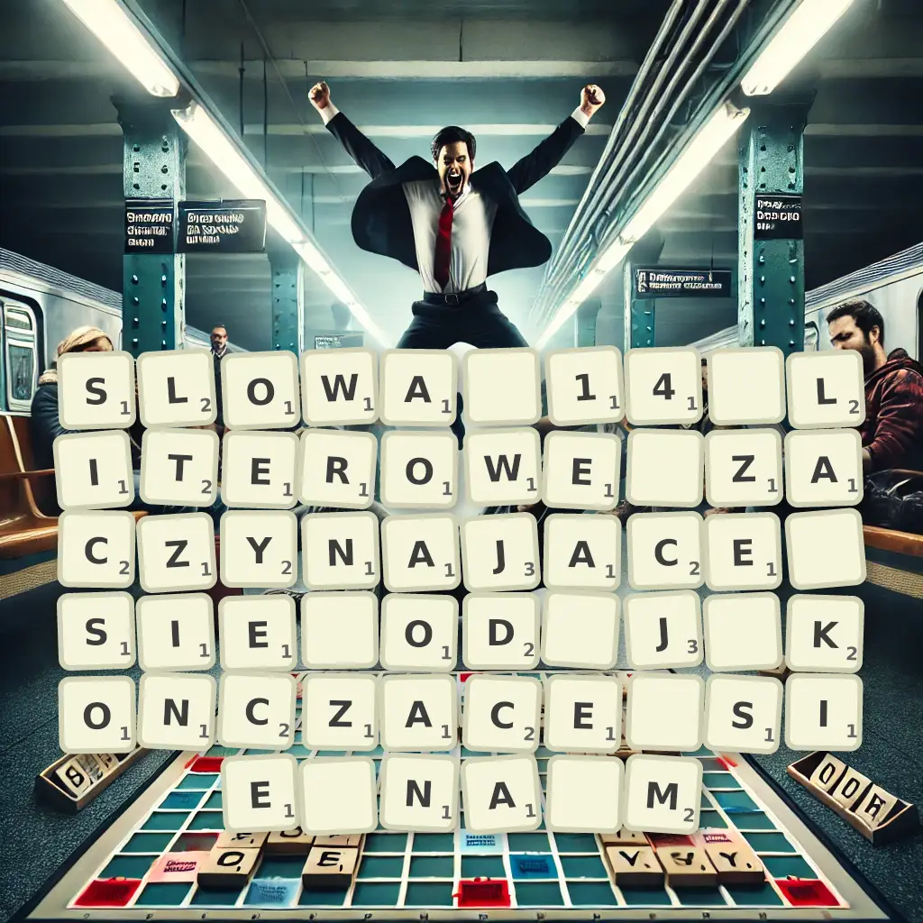 Słowa 14-literowe, zaczynające się od J, kończące się na M