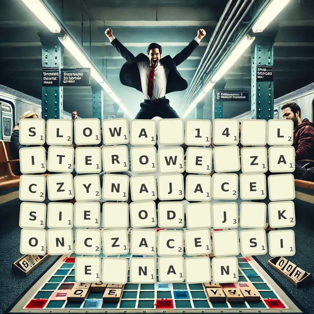 Słowa 14-literowe, zaczynające się od J, kończące się na N