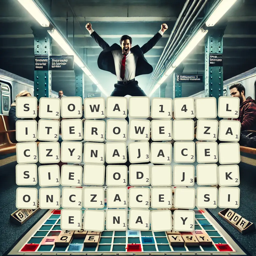 Słowa 14-literowe, zaczynające się od J, kończące się na Y