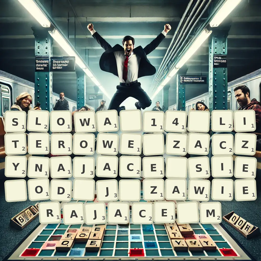 Słowa 14-literowe, zaczynające się od J, zawierające M