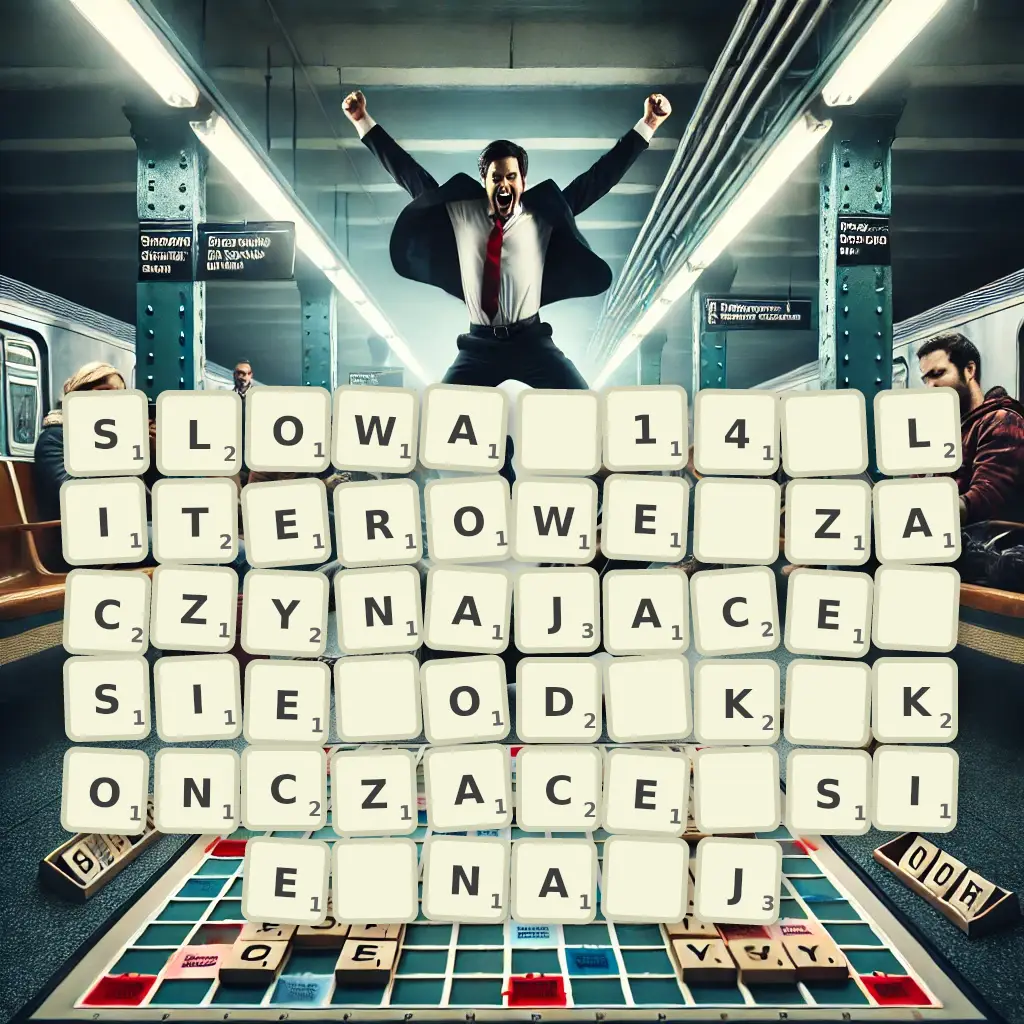 Słowa 14-literowe, zaczynające się od K, kończące się na J