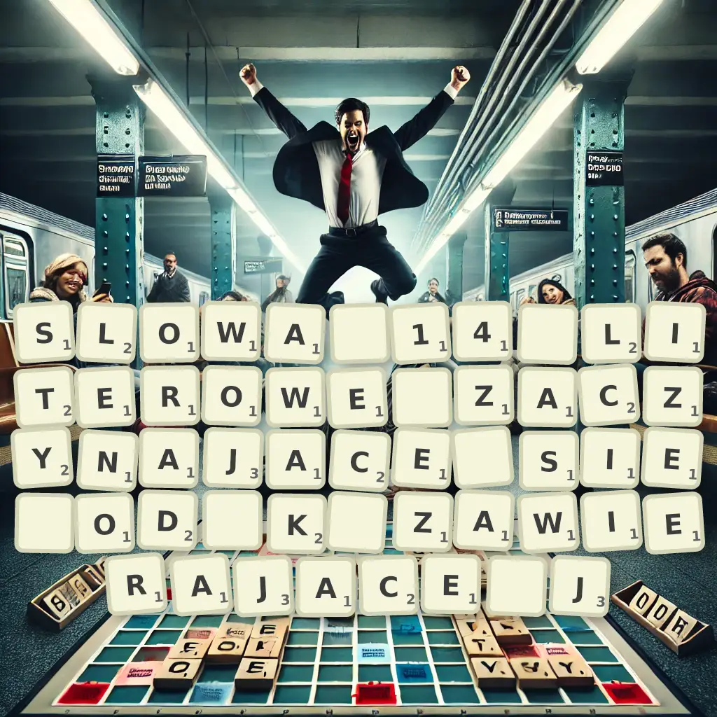 Słowa 14-literowe, zaczynające się od K, zawierające J