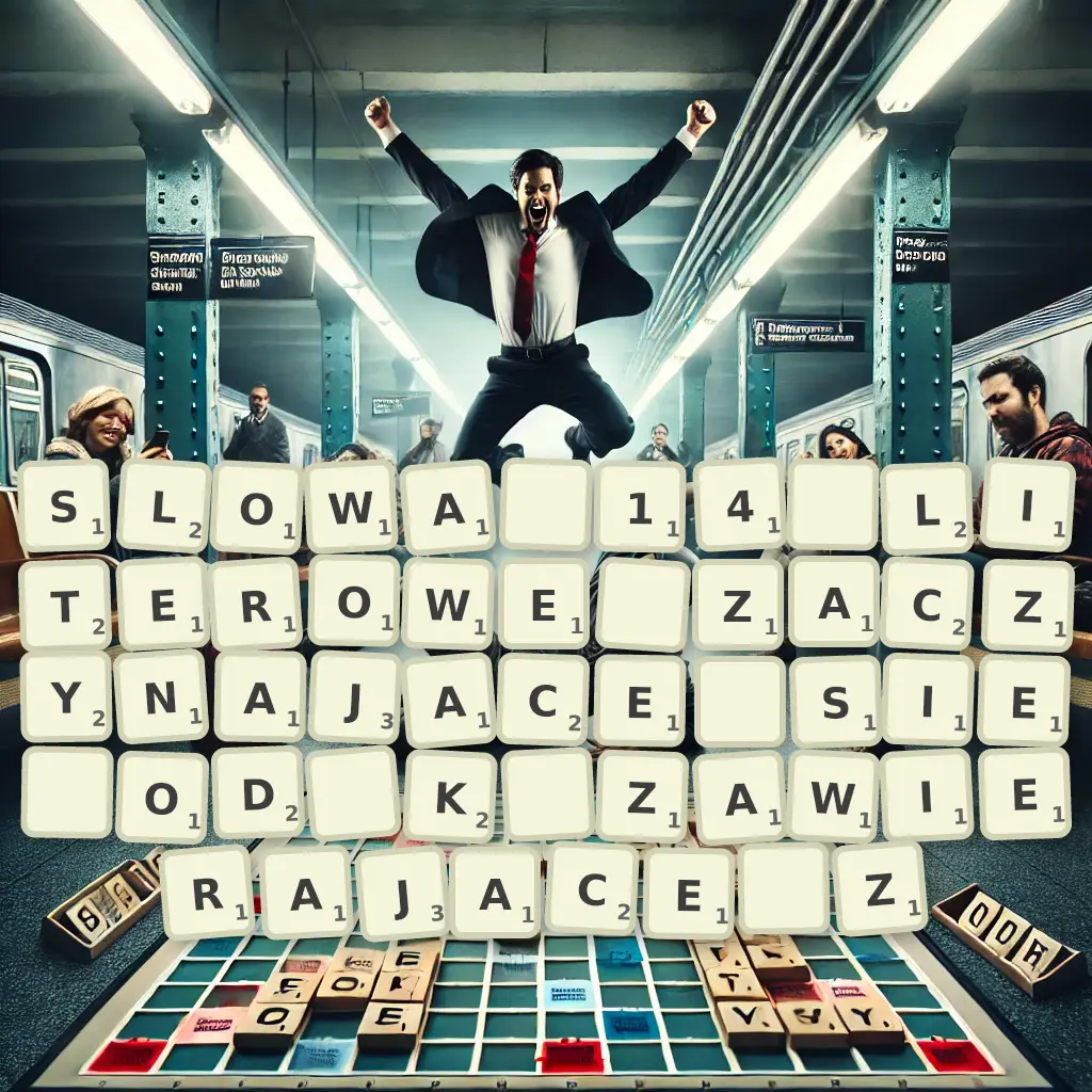 Słowa 14-literowe, zaczynające się od K, zawierające Z