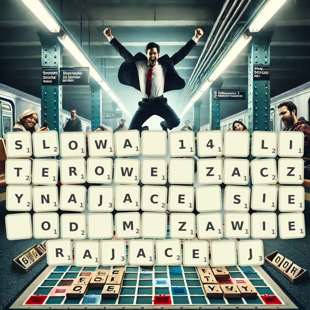 Słowa 14-literowe, zaczynające się od M, zawierające J