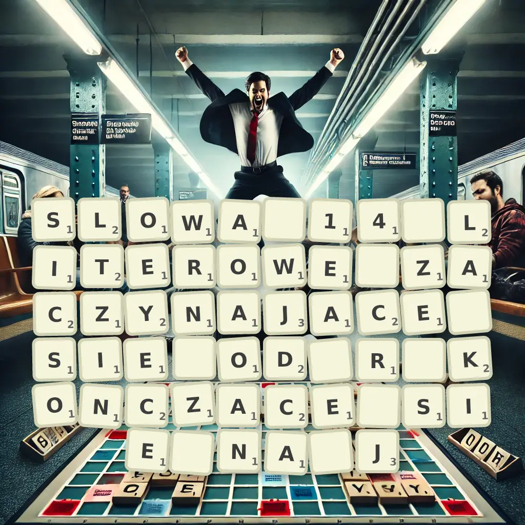 Słowa 14-literowe, zaczynające się od R, kończące się na J