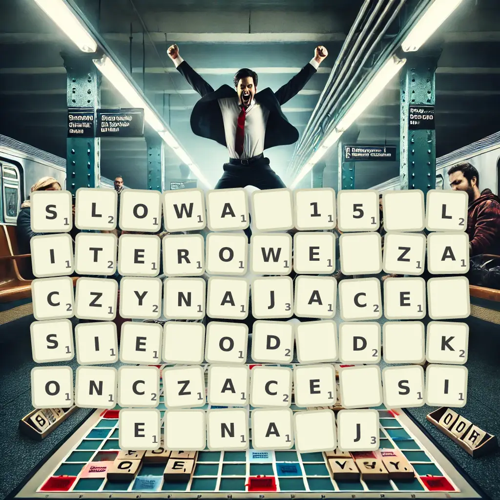 Słowa 15-literowe, zaczynające się od D, kończące się na J