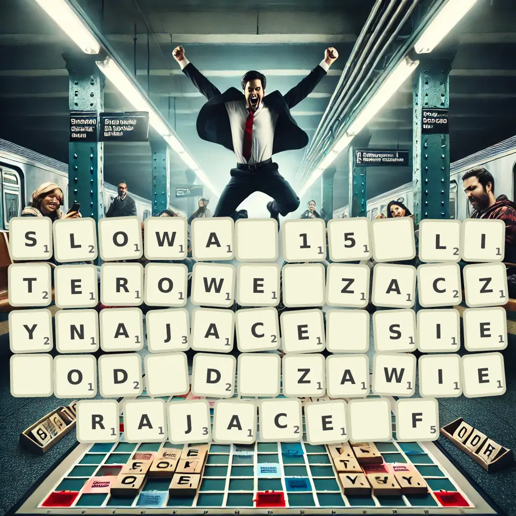 Słowa 15-literowe, zaczynające się od D, zawierające F