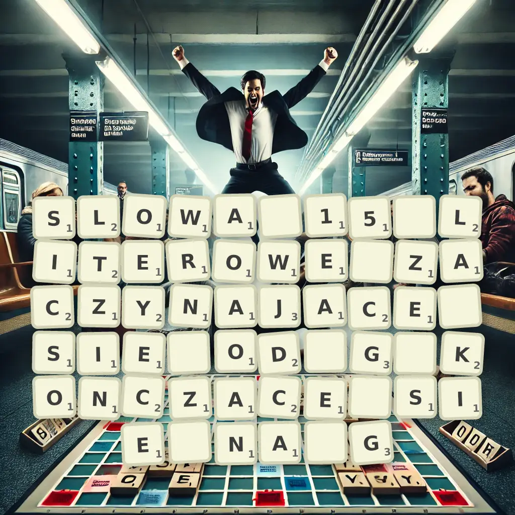 Słowa 15-literowe, zaczynające się od G, kończące się na G