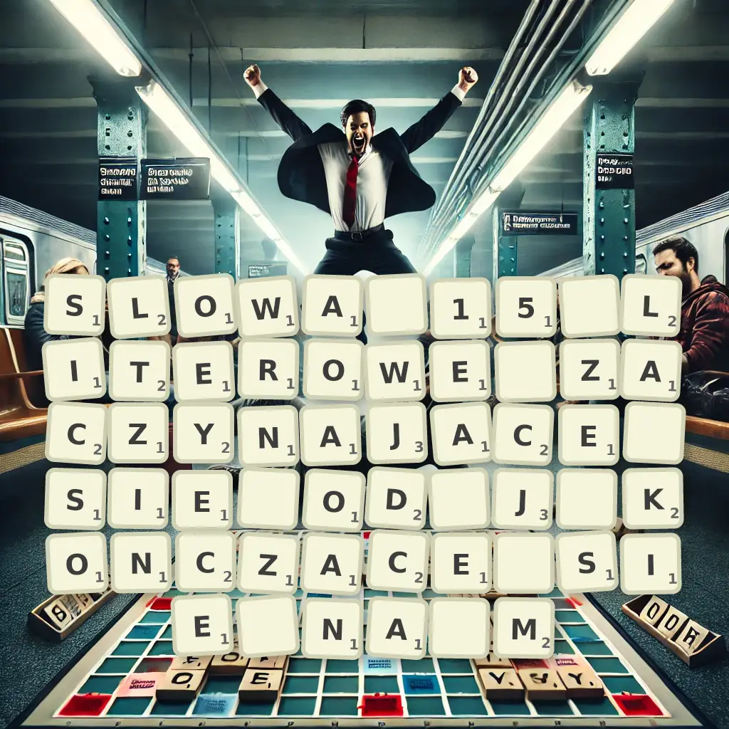 Słowa 15-literowe, zaczynające się od J, kończące się na M