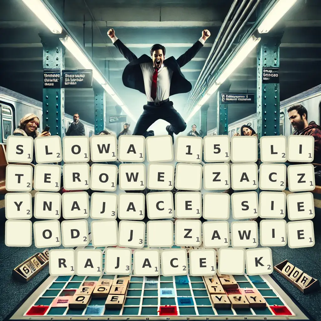 Słowa 15-literowe, zaczynające się od J, zawierające K