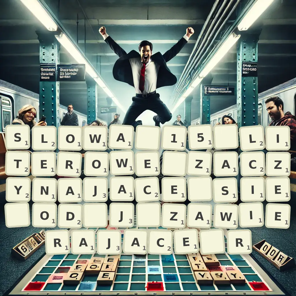 Słowa 15-literowe, zaczynające się od J, zawierające R