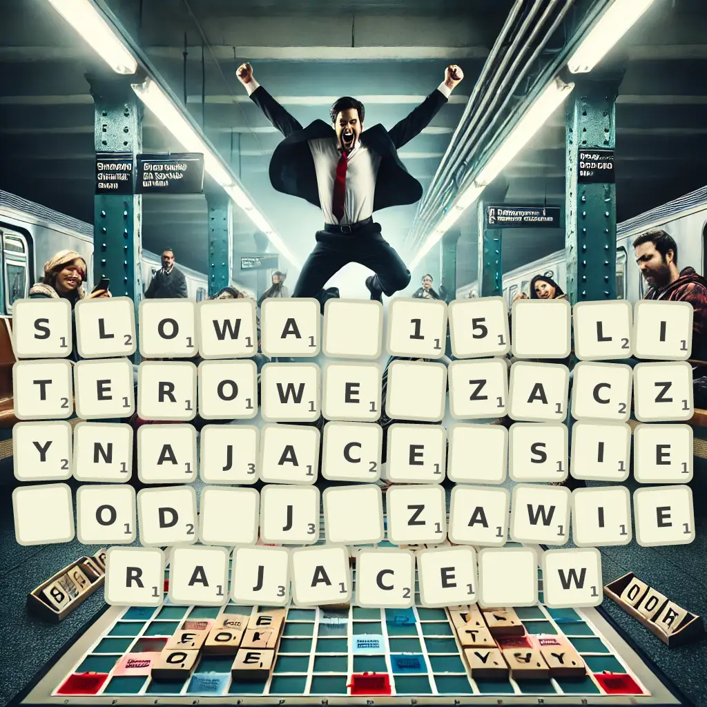 Słowa 15-literowe, zaczynające się od J, zawierające W