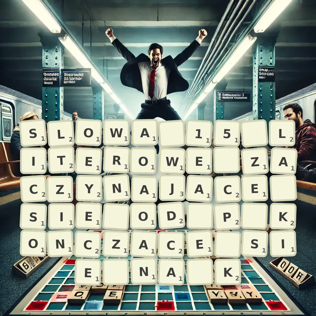 Słowa 15-literowe, zaczynające się od P, kończące się na K