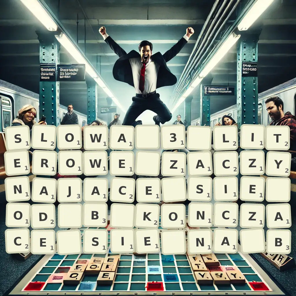 Słowa 3-literowe, zaczynające się od B, kończące się na B