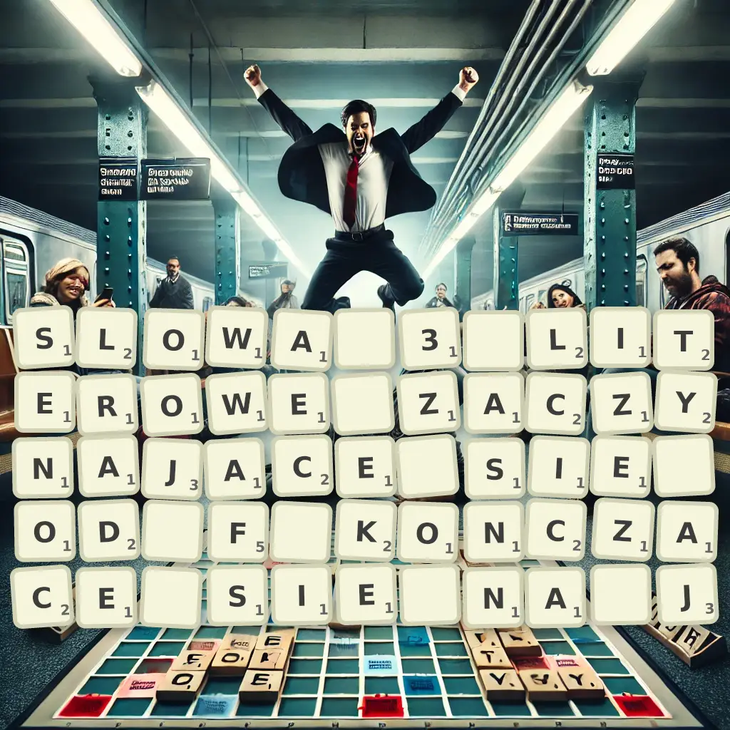 Słowa 3-literowe, zaczynające się od F, kończące się na J