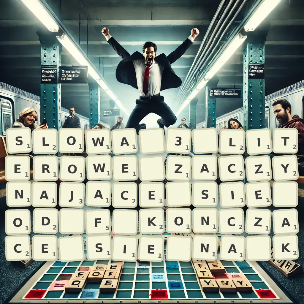 Słowa 3-literowe, zaczynające się od F, kończące się na K