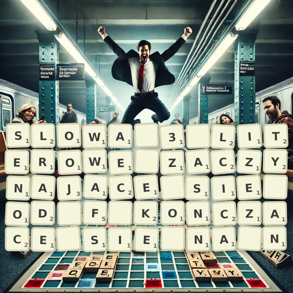 Słowa 3-literowe, zaczynające się od F, kończące się na N