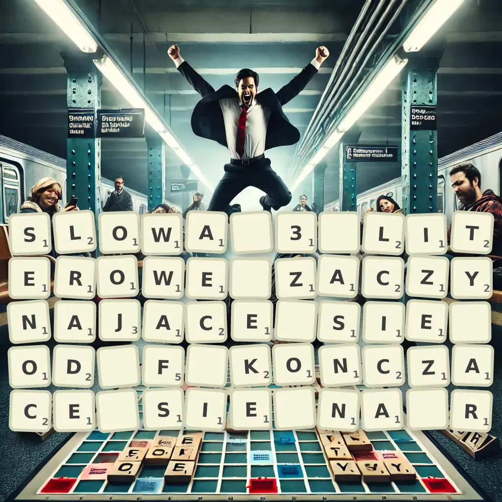 Słowa 3-literowe, zaczynające się od F, kończące się na R