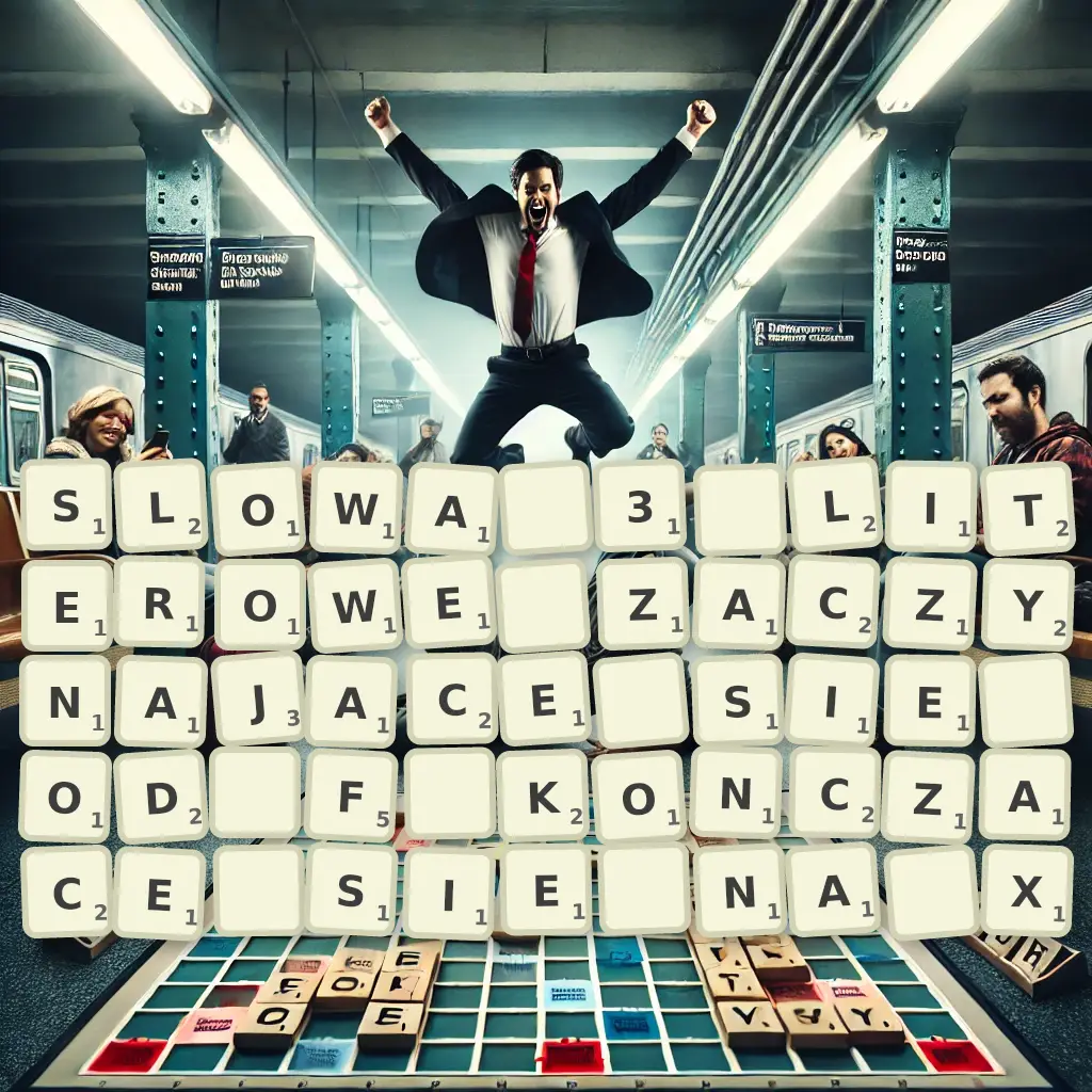 Słowa 3-literowe, zaczynające się od F, kończące się na X