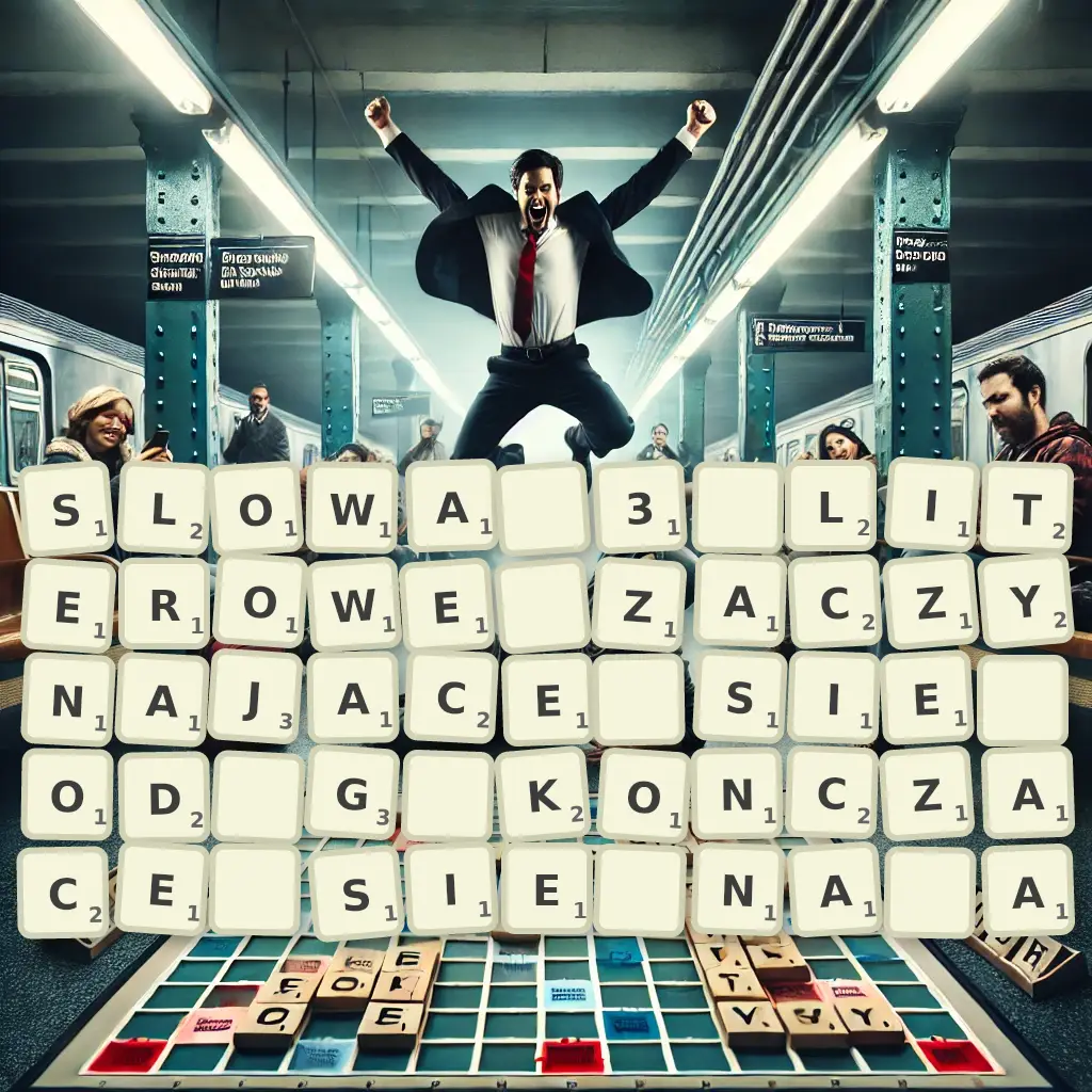 Słowa 3-literowe, zaczynające się od G, kończące się na Ą