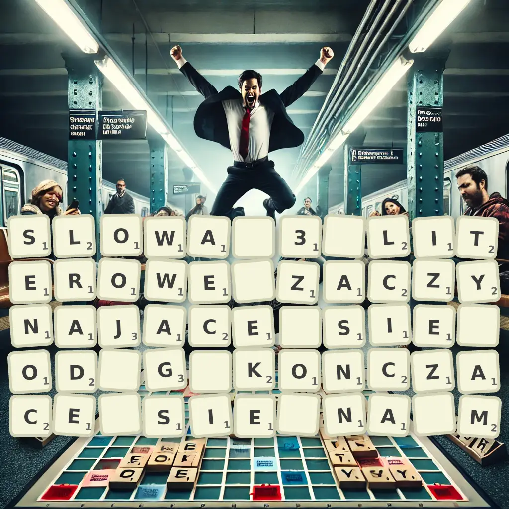 Słowa 3-literowe, zaczynające się od G, kończące się na M