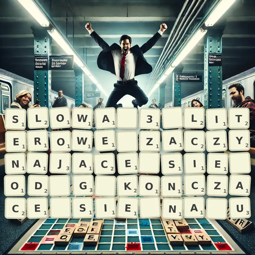 Słowa 3-literowe, zaczynające się od G, kończące się na U