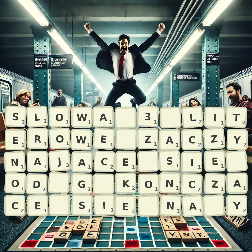 Słowa 3-literowe, zaczynające się od G, kończące się na Y