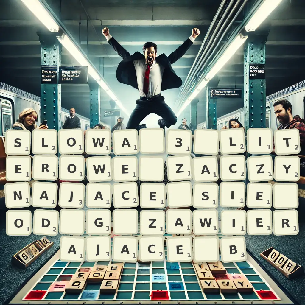 Słowa 3-literowe, zaczynające się od G, zawierające B