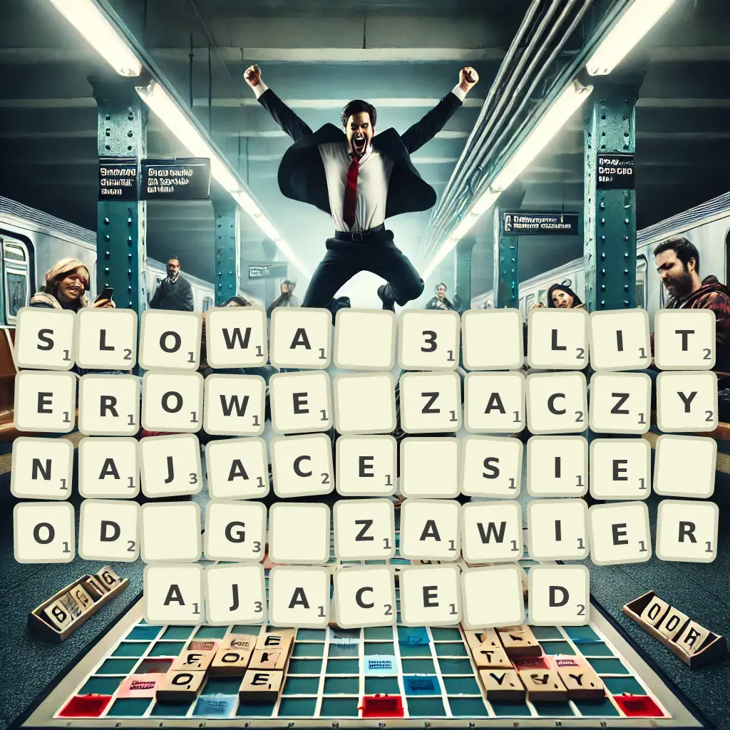 Słowa 3-literowe, zaczynające się od G, zawierające D