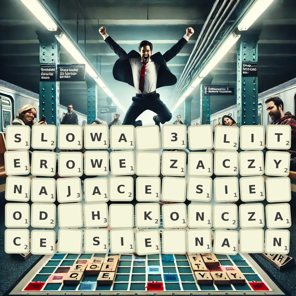 Słowa 3-literowe, zaczynające się od H, kończące się na N