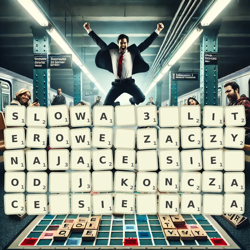 Słowa 3-literowe, zaczynające się od J, kończące się na Ą