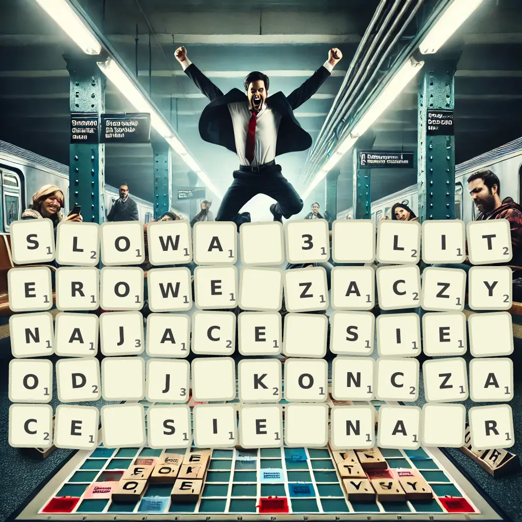 Słowa 3-literowe, zaczynające się od J, kończące się na R