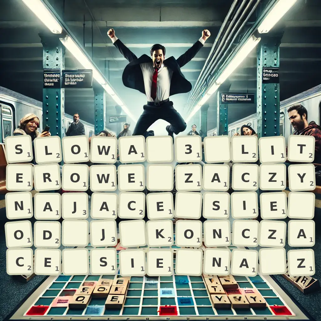 Słowa 3-literowe, zaczynające się od J, kończące się na Z