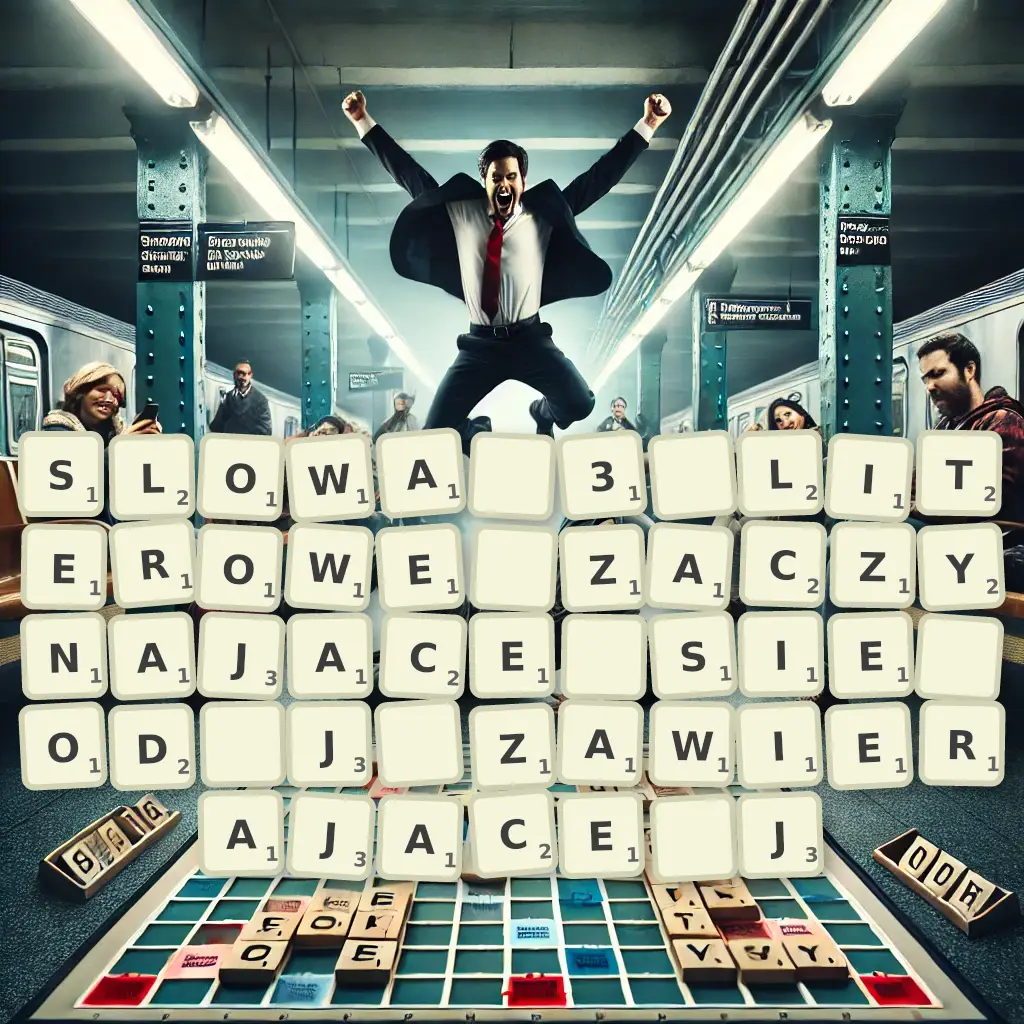 Słowa 3-literowe, zaczynające się od J, zawierające J