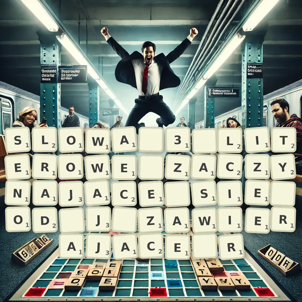 Słowa 3-literowe, zaczynające się od J, zawierające R