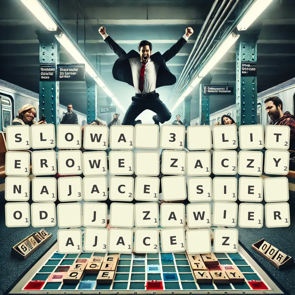 Słowa 3-literowe, zaczynające się od J, zawierające Z