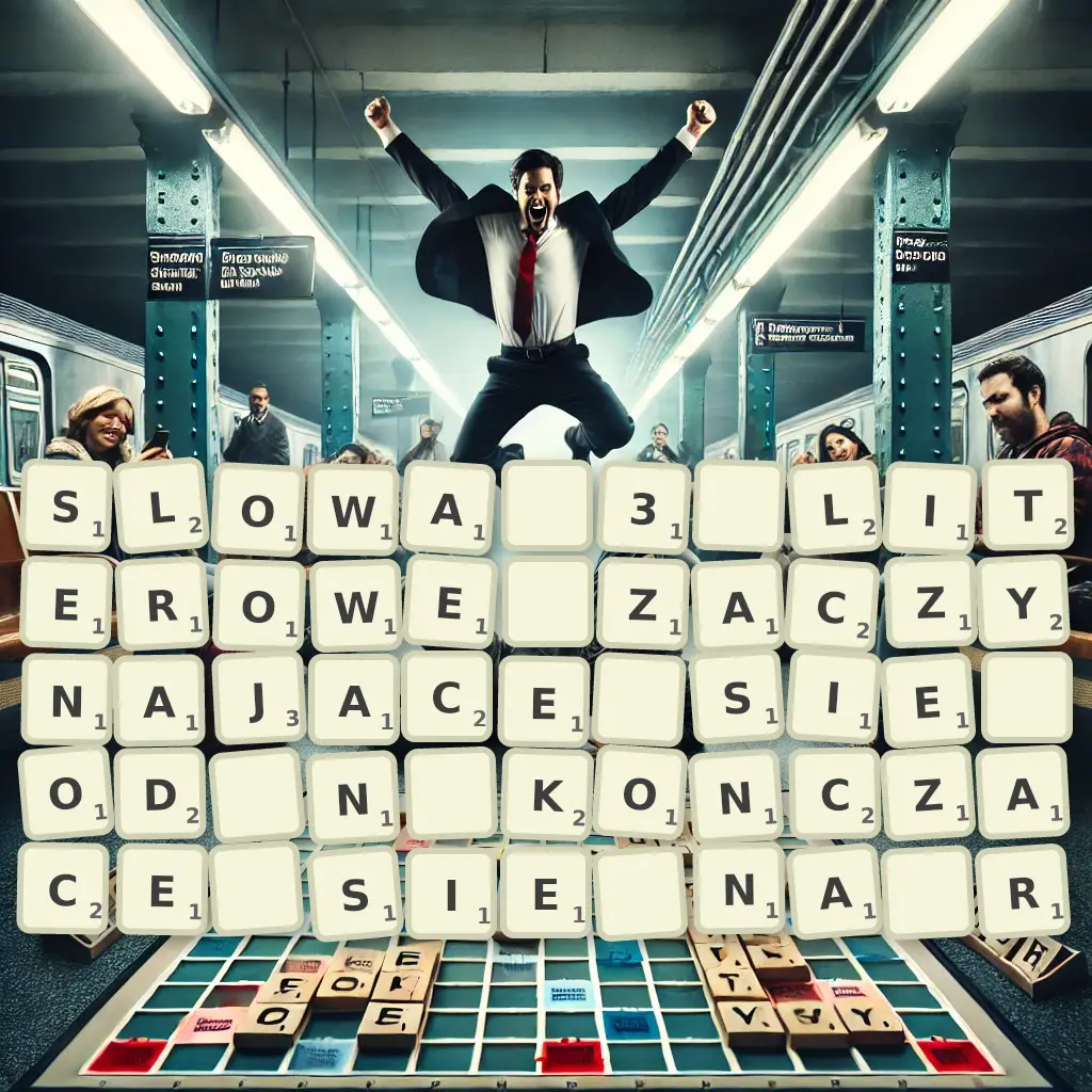 Słowa 3-literowe, zaczynające się od N, kończące się na R