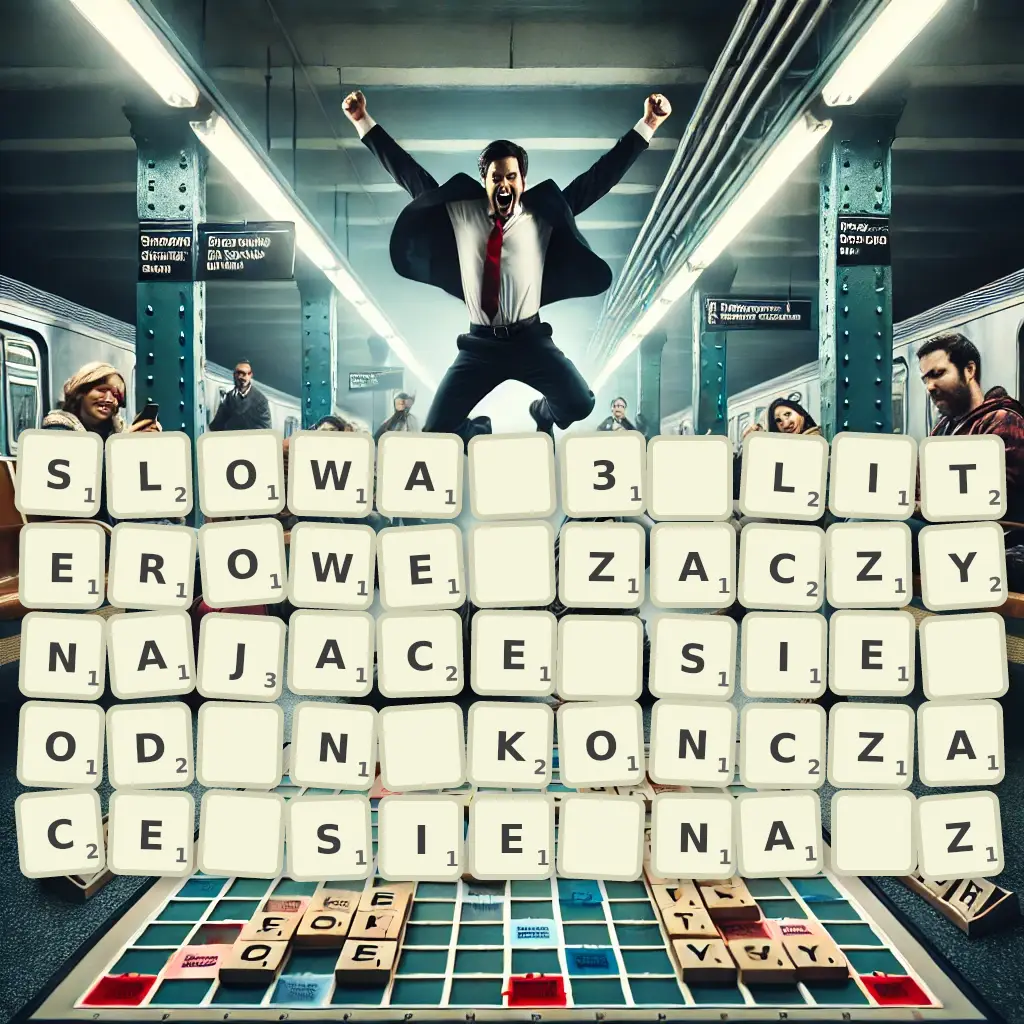 Słowa 3-literowe, zaczynające się od N, kończące się na Ż